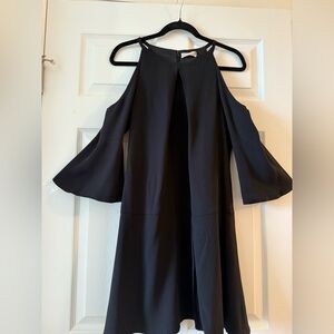 Ramy Brook Black‎ Off Shoulder 3/4 Sleeve Mini Dress Stylish & Versatile Size 2